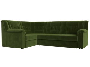 Угловой диван Карелия левый угол | Зеленый