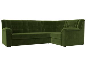 Угловой диван Карелия правый угол | Зеленый
