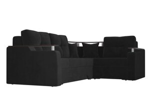Угловой диван Комфорт | Черный
