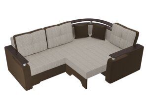 Угловой диван Комфорт | Корфу 02 | коричневый