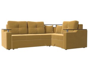 Угловой диван Комфорт правый угол | Желтый