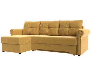 Угловой диван Леон левый угол | Желтый