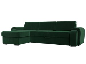 Угловой диван Лига-025 левый угол | Зеленый
