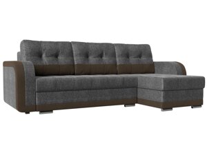Угловой диван Марсель | Серый | коричневый