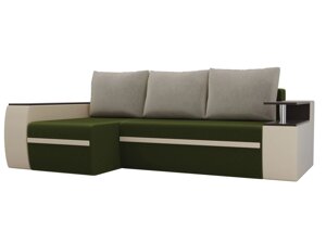 Угловой диван Ричмонд левый угол | Зеленый | Бежевый | бежевый