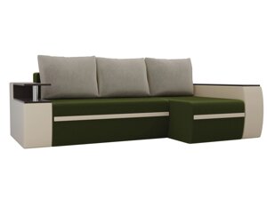 Угловой диван Ричмонд правый угол | Зеленый | Бежевый | бежевый
