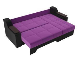 Угловой диван Сенатор | Фиолетовый | Черный