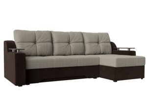 Угловой диван Сенатор | Корфу 02 | коричневый