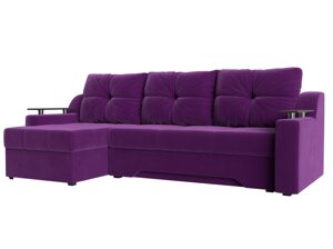 Угловой диван Сенатор левый угол | Фиолетовый