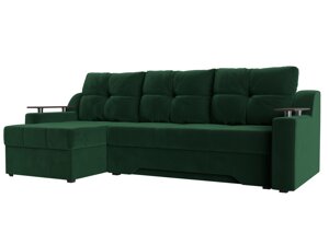 Угловой диван Сенатор левый угол | Зеленый