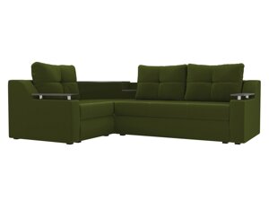 Угловой диван Тесей левый угол | Зеленый