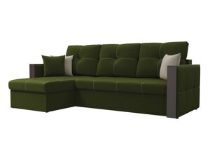 Угловой диван Валенсия левый угол | Зеленый