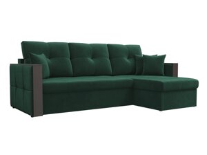 Угловой диван Валенсия правый угол | Зеленый