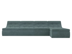 Угловой модульный диван Холидей | бирюзовый