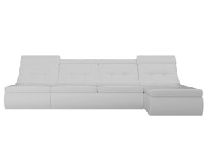 Угловой модульный диван Холидей Люкс | Белый