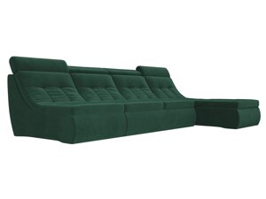 Угловой модульный диван Холидей Люкс | Зеленый