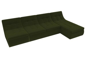 Угловой модульный диван Холидей | Зеленый