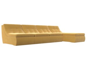 Угловой модульный диван Холидей | Желтый