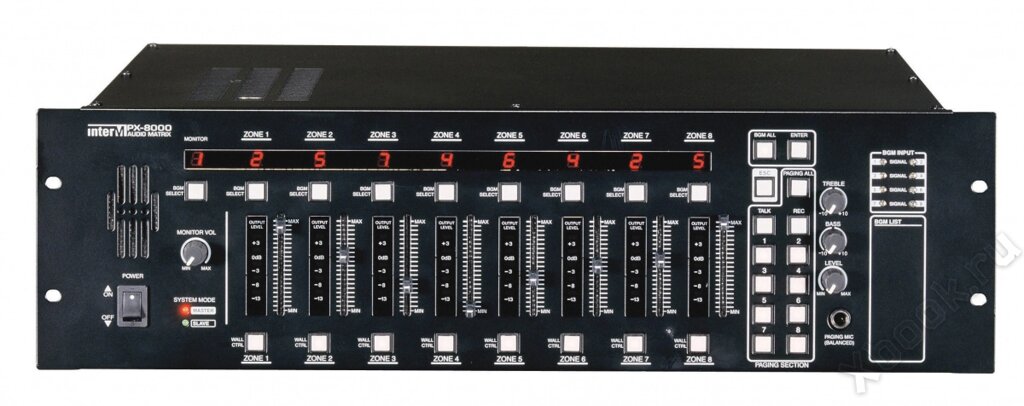 6031-я серия PX-8000D Матричный аудиоконтроллер 8x8, питание 220/24 В от компании ООО "ТЕХЦЕНТР" - фото 1