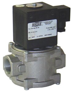 Автоматический нормально открытый двухпозиционный электромагнитный клапан MADAS EVA03 308 (резьба)