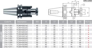 Фреза плунжерная с режущим центром PH D50-H100-W32-13