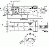 Гидроцилиндр опор ЦГ-110.63х680.12