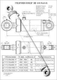 Гидроцилиндр стрелы и рукояти ЦГ-110.56х900.11
