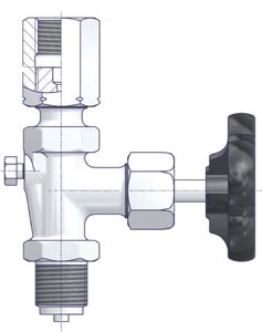KHAV Клапаны для использования манометра в комбинации кран и вентиль