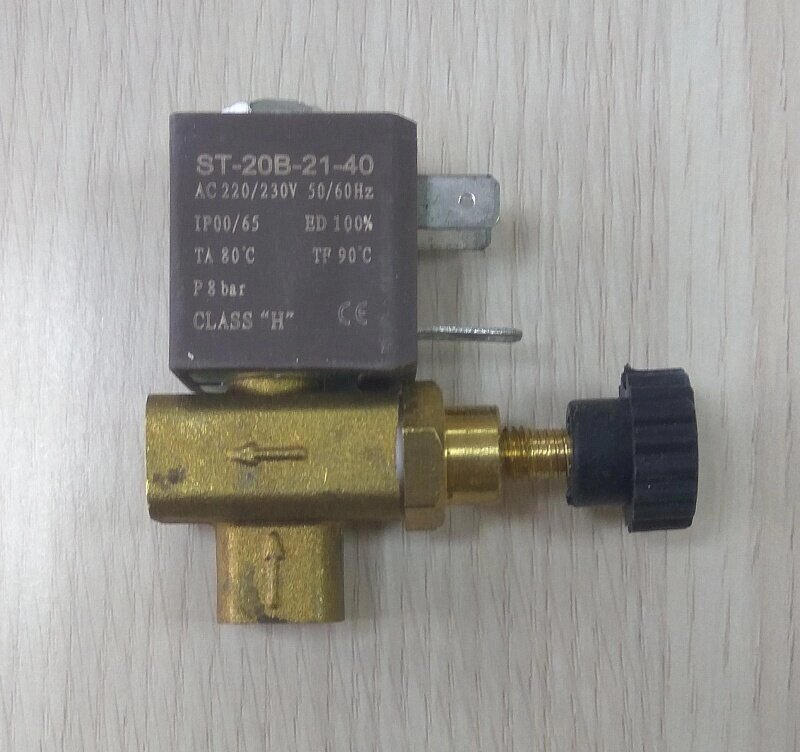 Клапан электромагнитный с регулировкой ST-20B-21-40 от компании ООО "ТЕХЦЕНТР" - фото 1