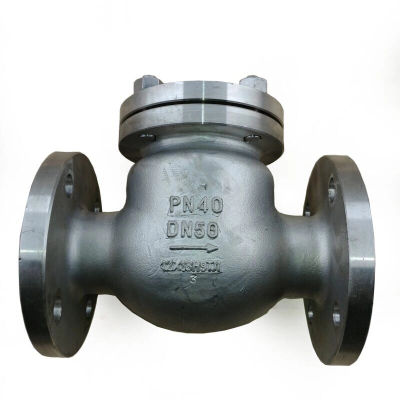 Клапан обратный поворотный стальной Ру 40 Ду 50 19с53нж (аналог 19с17нж) от компании ООО "ТЕХЦЕНТР" - фото 1