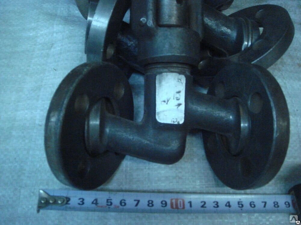 Клапан (вентиль) регулирующий нержавеющий фланцевый Ру 100 Ду 25 15нж42бк2 угловой от компании ООО "ТЕХЦЕНТР" - фото 1
