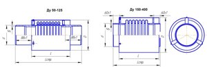 Компенсатор сильфонный осевой КСО 150-16-100 L 485 мм