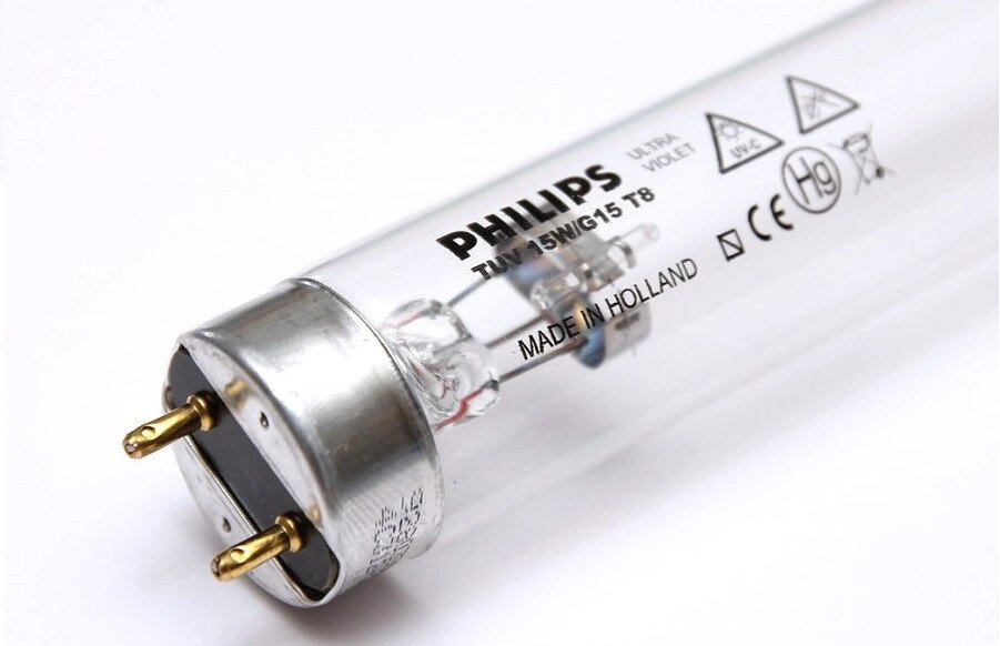 Лампа бактерицидная Philips TUV G15 T8 15W G13 L438mm специальная безозоновая от компании ООО "ТЕХЦЕНТР" - фото 1