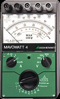 MAVOWATT 4 - измеритель параметров мощности Gossen Metrawatt от компании ООО "ТЕХЦЕНТР" - фото 1