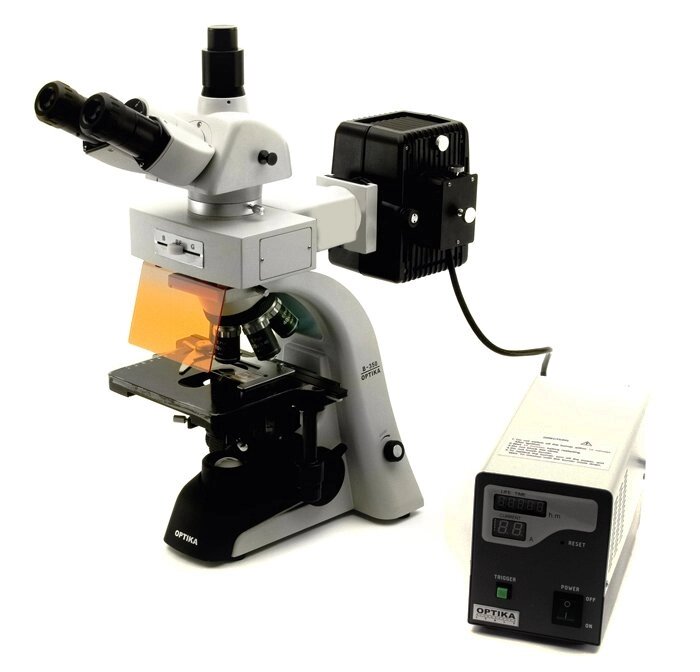 Микроскоп OptikaM B-353FL от компании ООО "ТЕХЦЕНТР" - фото 1