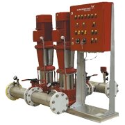 Насосная установка Grundfos Hydro MX для систем водяного пожаротушения на базе насосов CR от компании ООО "ТЕХЦЕНТР" - фото 1