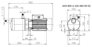 Насосы MXH 805 Calpeda