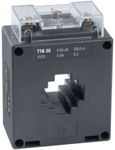 Трансформатор тока 200/5 кл0.5s черн, ПБ,U,с шин