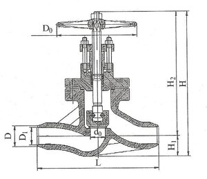 Т-107б клапан запорный (вентиль) с маховиком