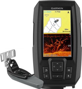 Рыбопоисковый эхолот Garmin Striker Plus 4 с транцевым трансдьюсером