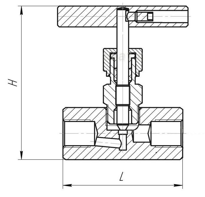 Игольчатый вентиль схема