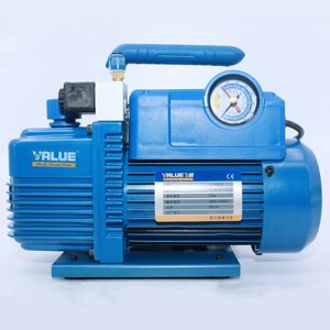 Value V-i180SV (1 ступенчатый вакуумный насос для заправки фреона, 198 л/мин) с вакуумметром и отсечным клапаном