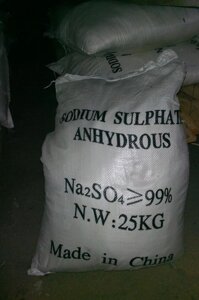 Натрий сернокислый (сульфат) технический 25 кг
