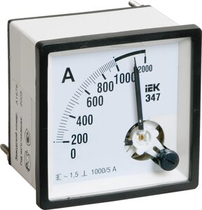 Амперметр аналоговый Э47 600/5А класс точности 1,5 96х96мм