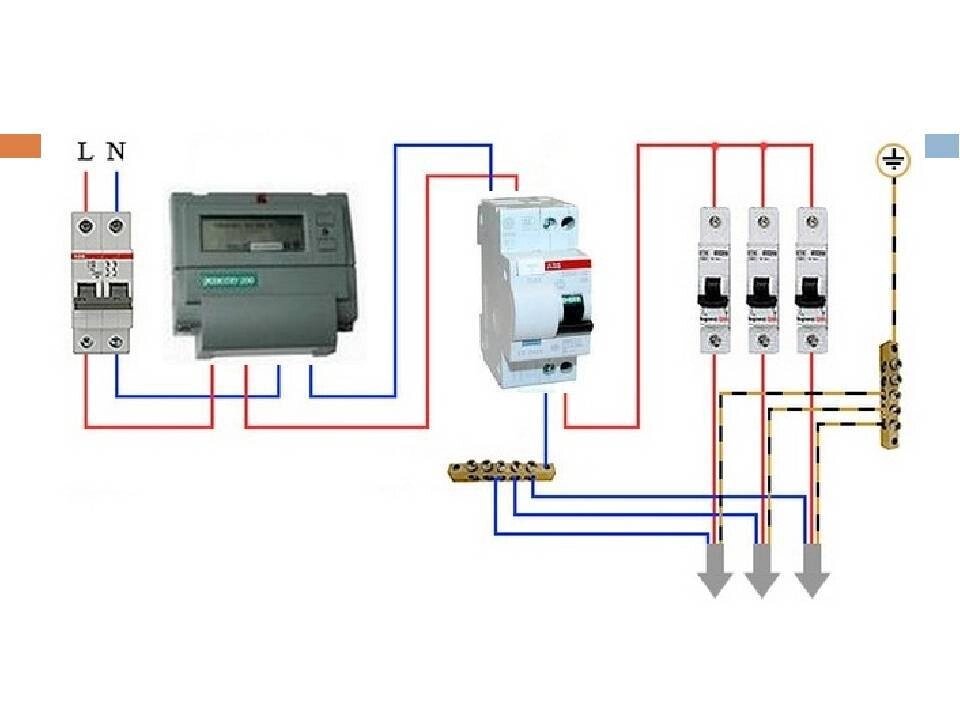 Правильное подключение дифавтомата с заземлением
