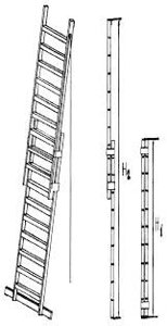Лестница приставная телескопическая ЛПТ - 5,0