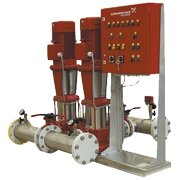 Насосная установка Grundfos Hydro MX для систем водяного пожаротушения на базе насосов CR