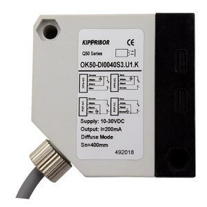 Оптический бесконтактный датчик KIPPRIBOR OK50-DI0040S3. U1. K