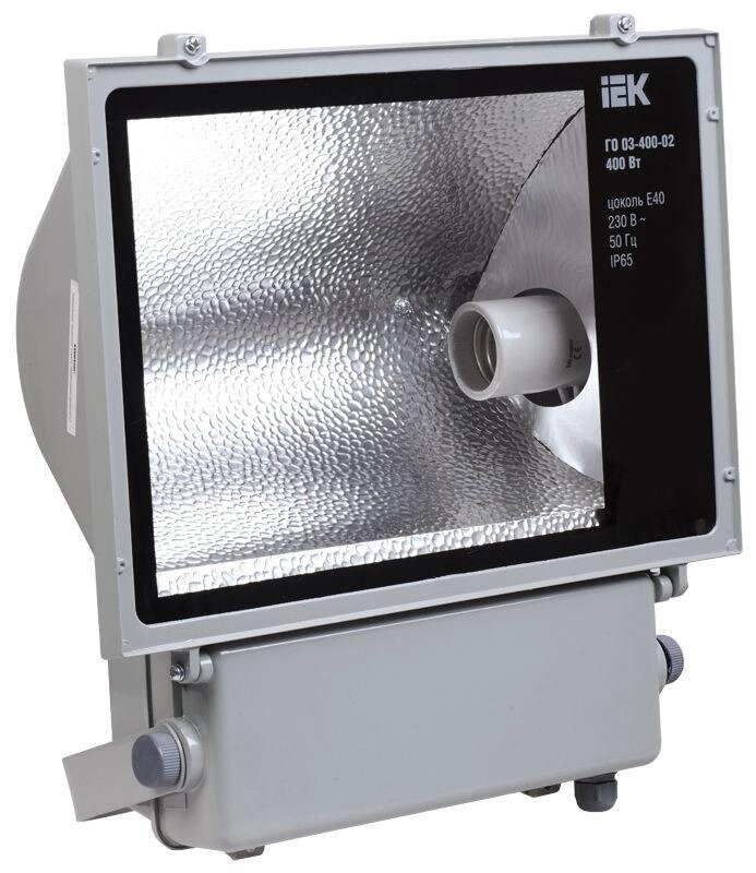 Прожектор металлогалогенный ГО03-250-01 симметричный 250Вт E40 IP65 серый IEK от компании ООО "ТЕХЦЕНТР" - фото 1