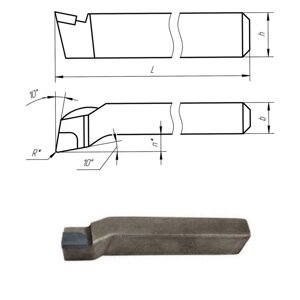 Резец подрезной отогнутый 20х12х120 Т5К10